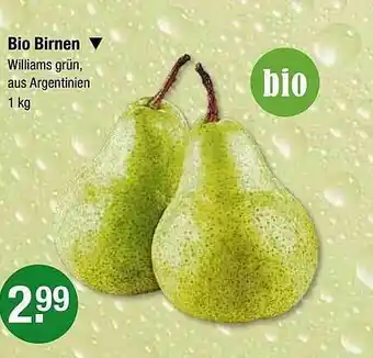 V Markt Bio Birnen Angebot