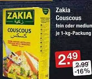 V Markt Zakia Couscous Fein Oder Medium Angebot