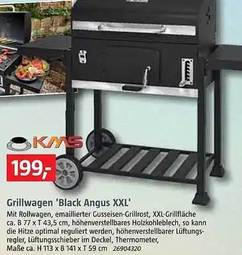 Bauhaus Grillwagen 'black Angus Xxl' Kaas Angebot