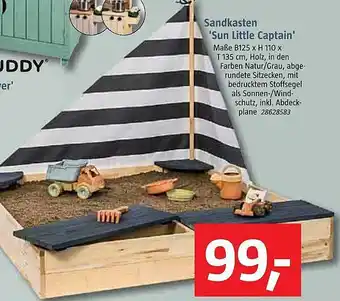 Bauhaus Sandkasten 'sun Little Captain' Angebot