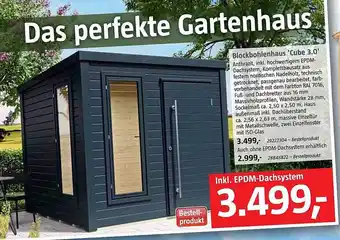 Bauhaus Blockbohlenhaus 'cube 3.0' Angebot