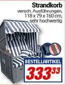 CENTERSHOP Strandkorb Angebot