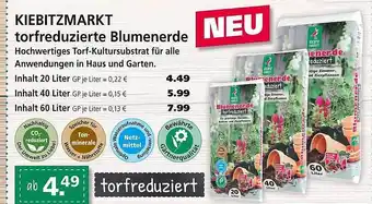 Kiebitzmarkt Kiebitzmarkt Torfreduzierte Blumenerde Angebot