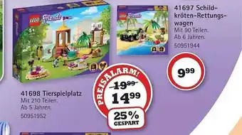 Vedes Lego 41698 Tierspielplatz Oder 41697 Shcildkröten-rettungswagen Angebot