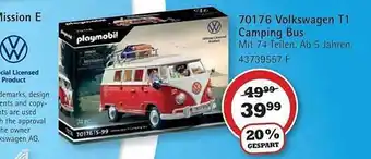 Vedes Playmobil 70176 Volkswagen T1 Camping Bus Angebot