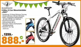 Globus Baumarkt Zündapp E-bike 27.5er Mountainbike „z801“ Angebot