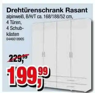 Möbelfundgrube Drehtürenschrank Rasant Angebot