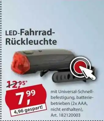 Sonderpreis Baumarkt Led-fahrrad-rückleuchte Angebot