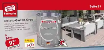 Sonderpreis Baumarkt Decopro Garten-grau Angebot