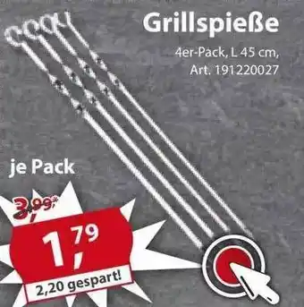 Sonderpreis Baumarkt Grillspieße Angebot