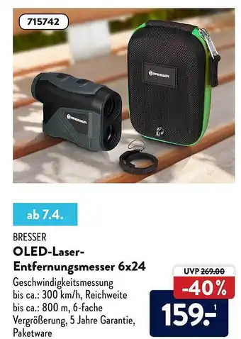 Aldi Nord Bresser Oled-laser-entfernungsmesser 6x24 Angebot