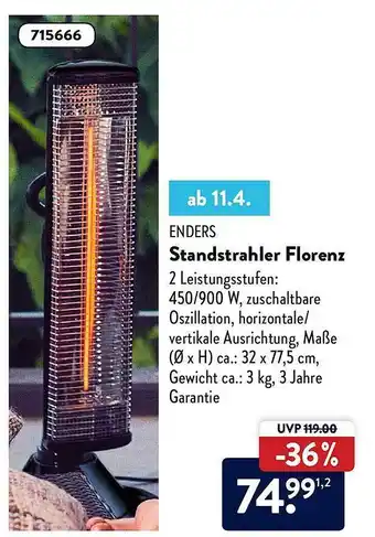 Aldi Nord Enders Standstrahler Florenz Angebot