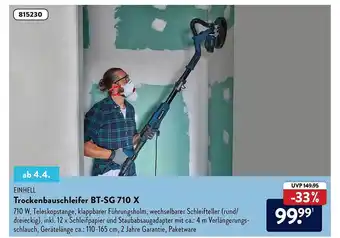 Aldi Nord Einhell Trockenbauschleifer Bt-sg 710 X Angebot