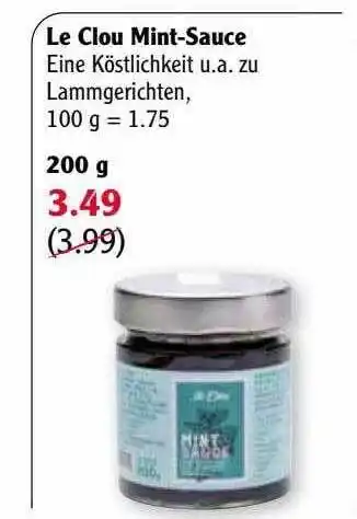 Globus Le Clou Mint-sauce Angebot