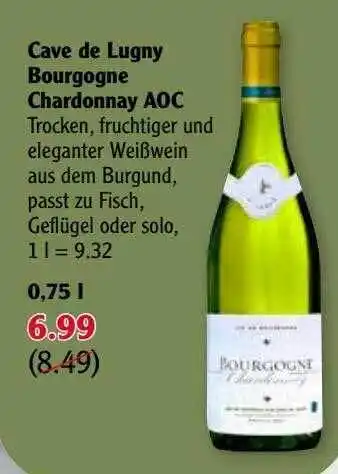 Globus Cave De Lugny Bourgogne Chardonnay Aoc Angebot