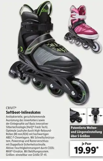 Lidl Crivit Softboot Inlineskates Angebot