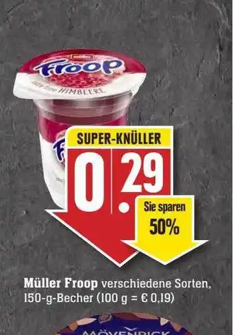 Scheck-in-Center Müller Froop Angebot