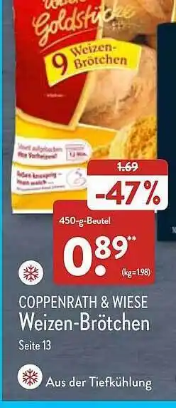 Aldi Nord Coppenrath & Wiese Weizen-brötchen Angebot