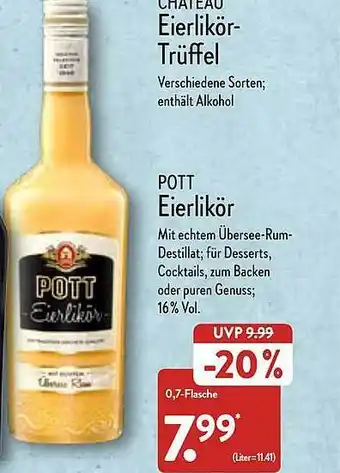 Aldi Nord Pott Eierlikör Angebot