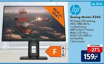 Aldi Nord Hp Gaming-monitor X24ih Angebot