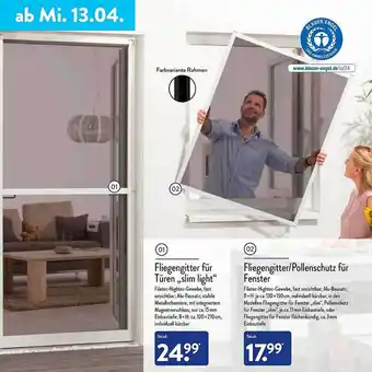 Aldi Nord Fliegengitter Für Türen „slim Light“ Oder Polleschutz Für Fenster Angebot