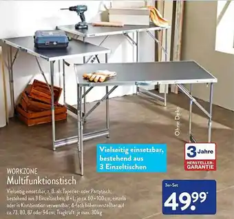 Aldi Nord Workzone Multifunktionstisch Angebot