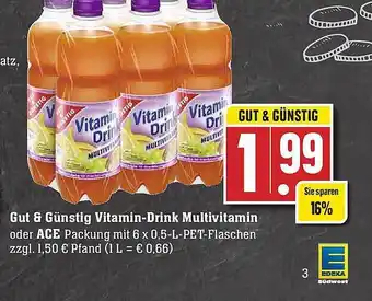 Edeka Gut & Günstig Vitamin-drink Multivitamin Angebot