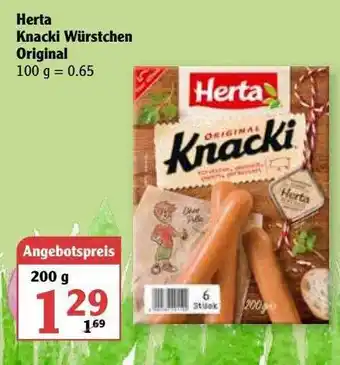 Globus Herta Knacki Würstchen Original Angebot