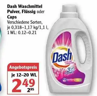 Globus Dash Waschmittel Pulver, Flüssig Oder Caps Angebot