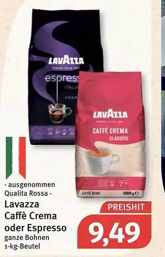 Feneberg Ausgenommen Qualita Rossa Lavazza Caffè Crema Oder Espresso Angebot