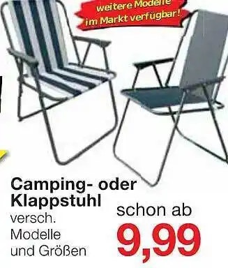 Jawoll Camping- Oder Klappstuhl Angebot