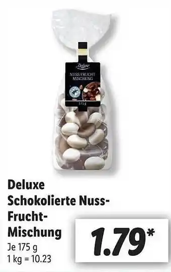 Lidl Deluxe Schokolierte Nuss-frucht-mischung Angebot