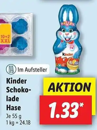 Lidl Kinder Schokolade Hase Angebot