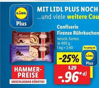 Lidl Confiserie Firenze Rührkuchen Angebot