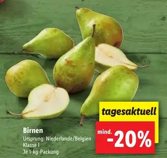 Lidl Birnen 1 kg Angebot