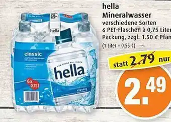 Markant Hella Mineralwasser Angebot