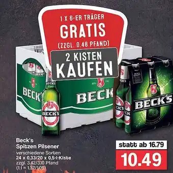 Famila Nord West Beck's Spitzen Pilsener Angebot