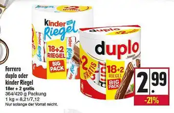 Kupsch Ferrero Duplo Oder Kinder Riegel Angebot