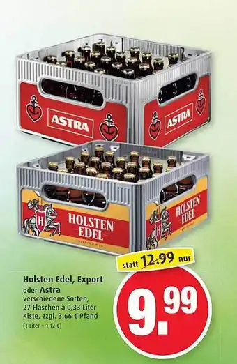 Markant Markt Holsten Edel, Export Oder Astra Angebot