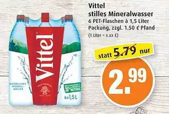 Markant Markt Vittel Stilles Mineralwasser Angebot