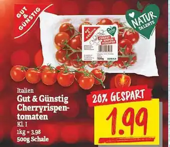 NP Discount Gut & Günstig Cherryrispentomaten Angebot