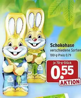 Wasgau Schokohase Angebot