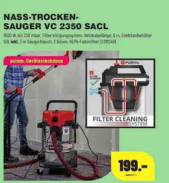 Leitermann Baumarkt Nass-trockensauger Vc2350 Sacl Angebot