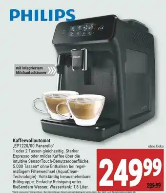 Marktkauf Philips Kaffeevollautomat „ep1220-00 Panarello“ Angebot