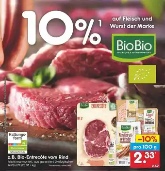 Netto Marken-Discount Z.b. Bio-entrecôte Vom Rind Angebot