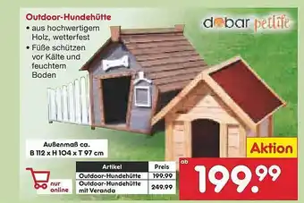 Netto Marken-Discount Outdoor-hundehütte Dobar Petlife Angebot