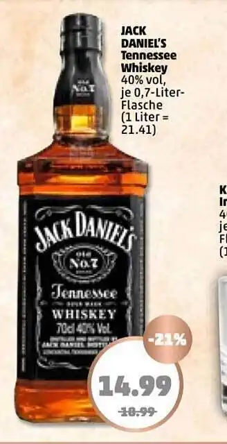 PENNY Jack Daniels Tennessee Whiskey Angebot