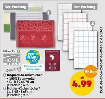 PENNY Jacquard-geschirrtücher Oder Frottier-küchentücher Angebot