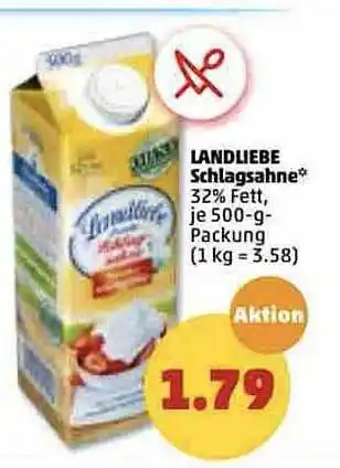 PENNY Landliebe Schlagsahne Angebot