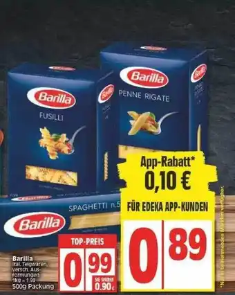 Edeka Barila Ital. Teigwaren Angebot